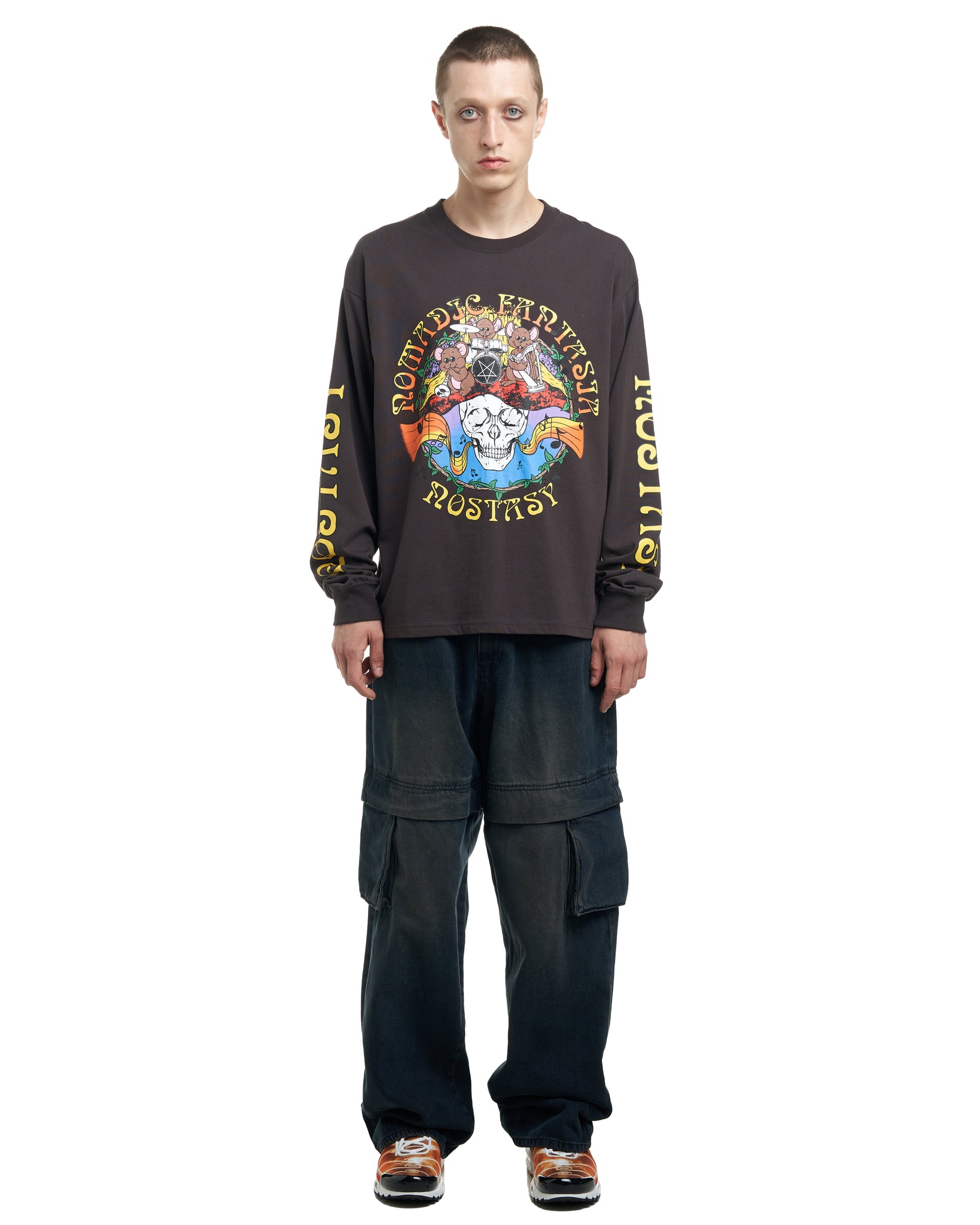 L/S SKULL BAND TEE