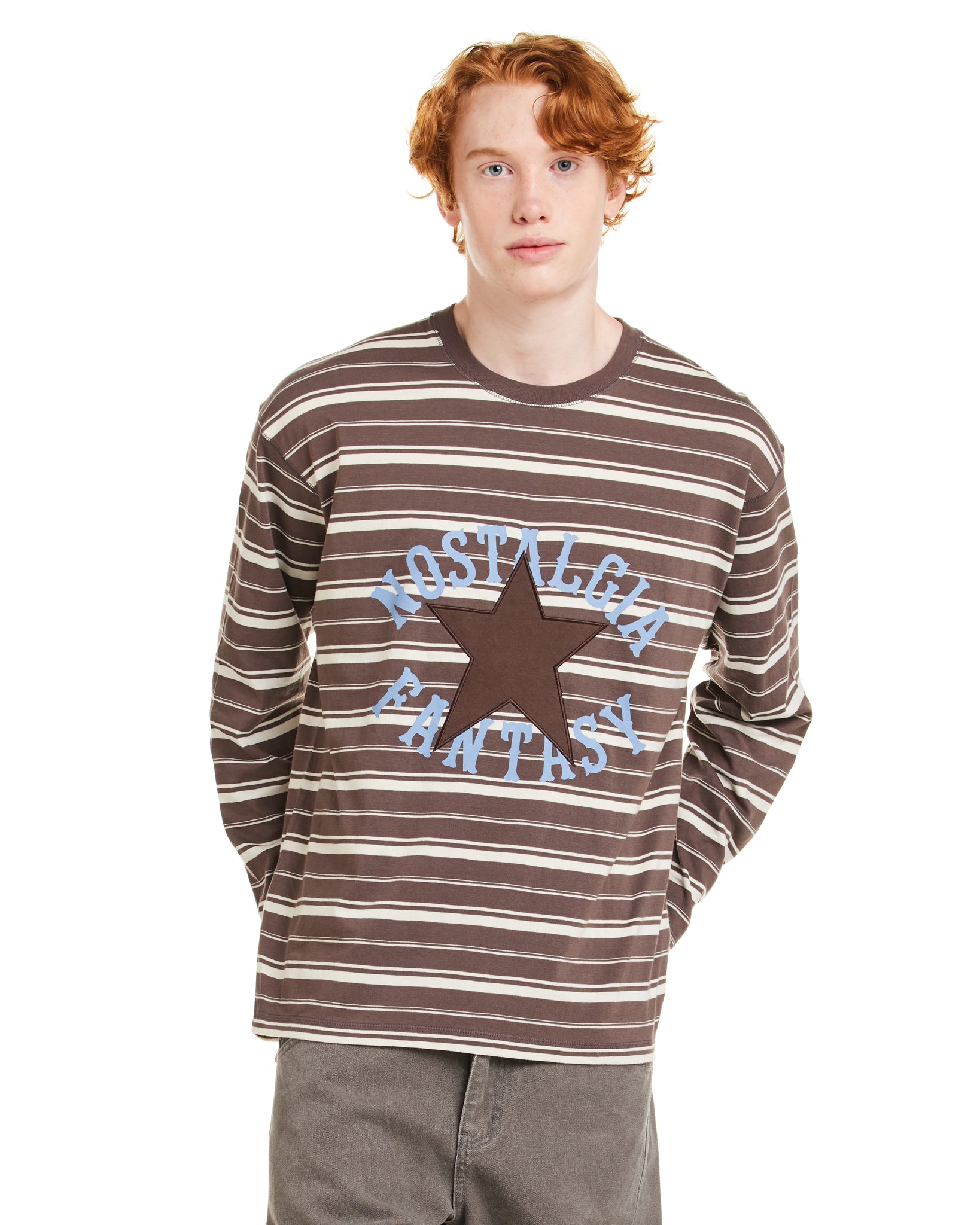 NOSTASY STRIPE STAR L/S TEE