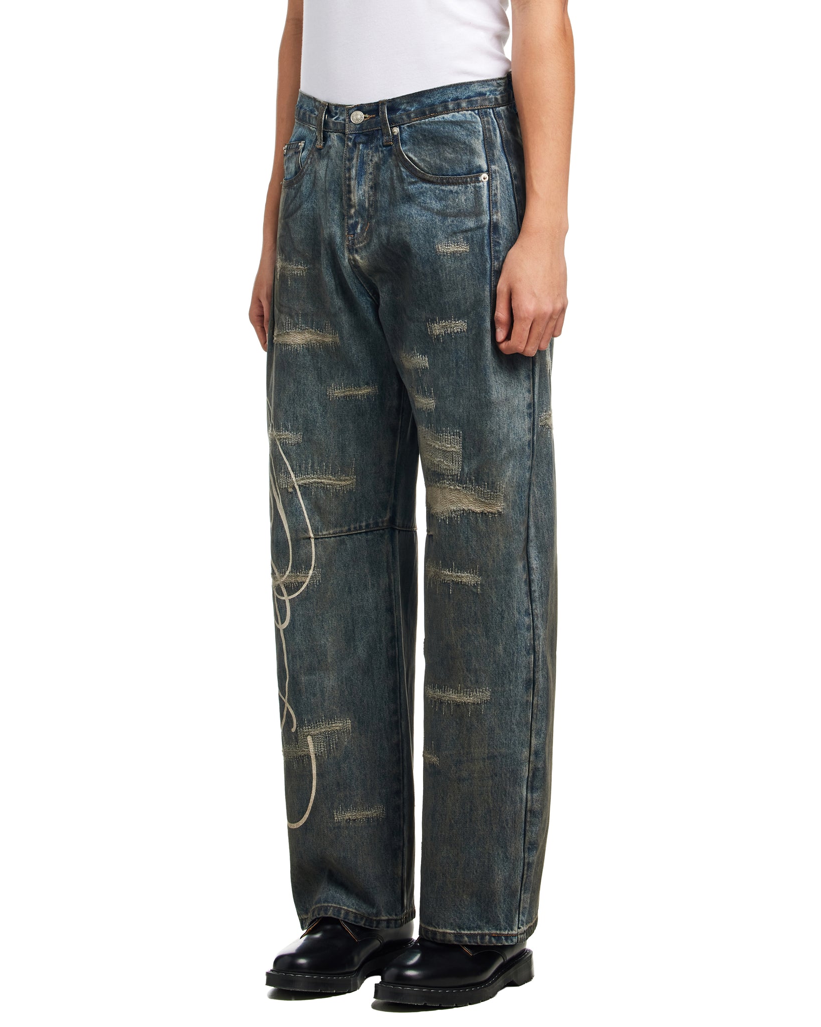 SIDE BY SIDE WASHED JEAN