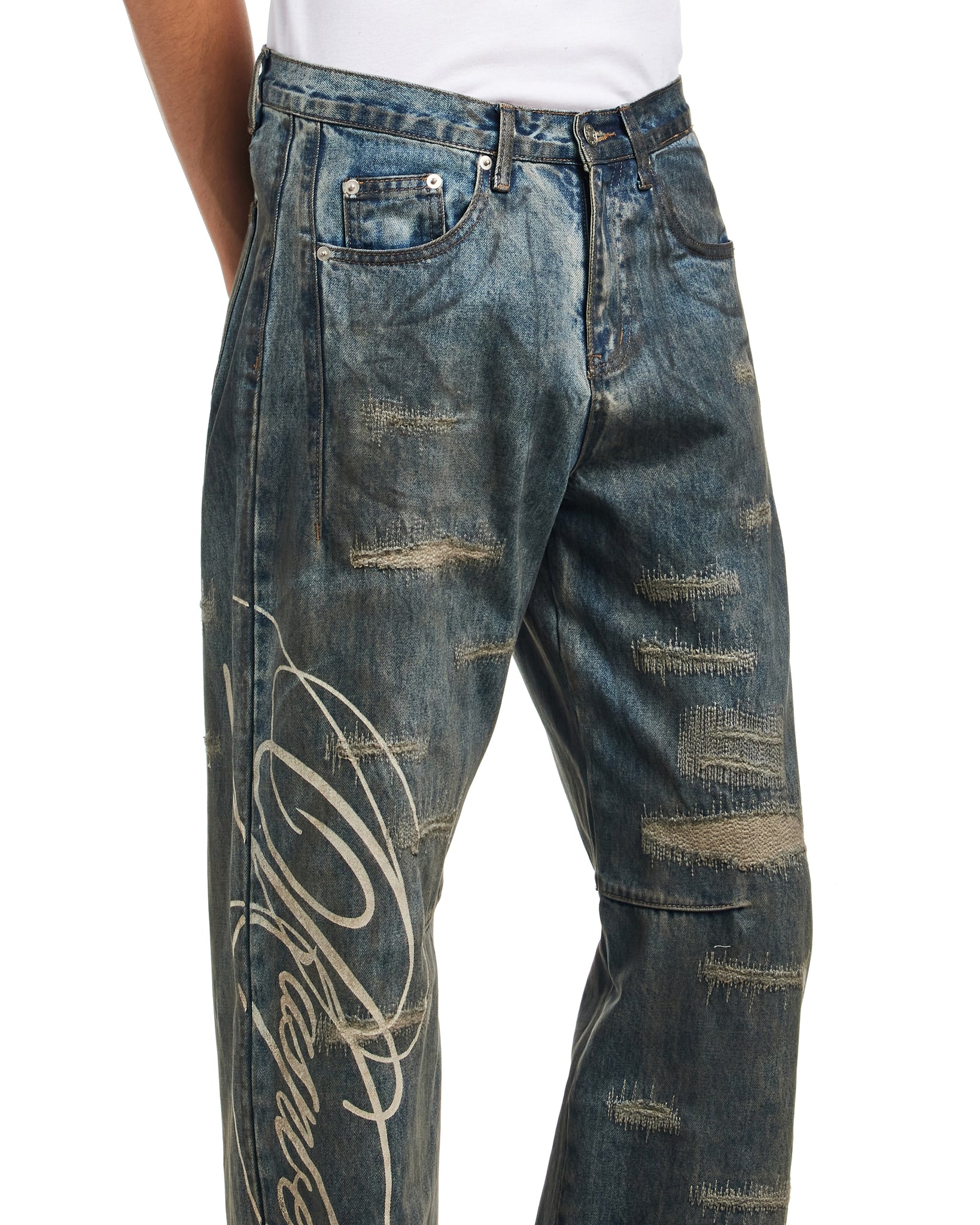 SIDE BY SIDE WASHED JEAN