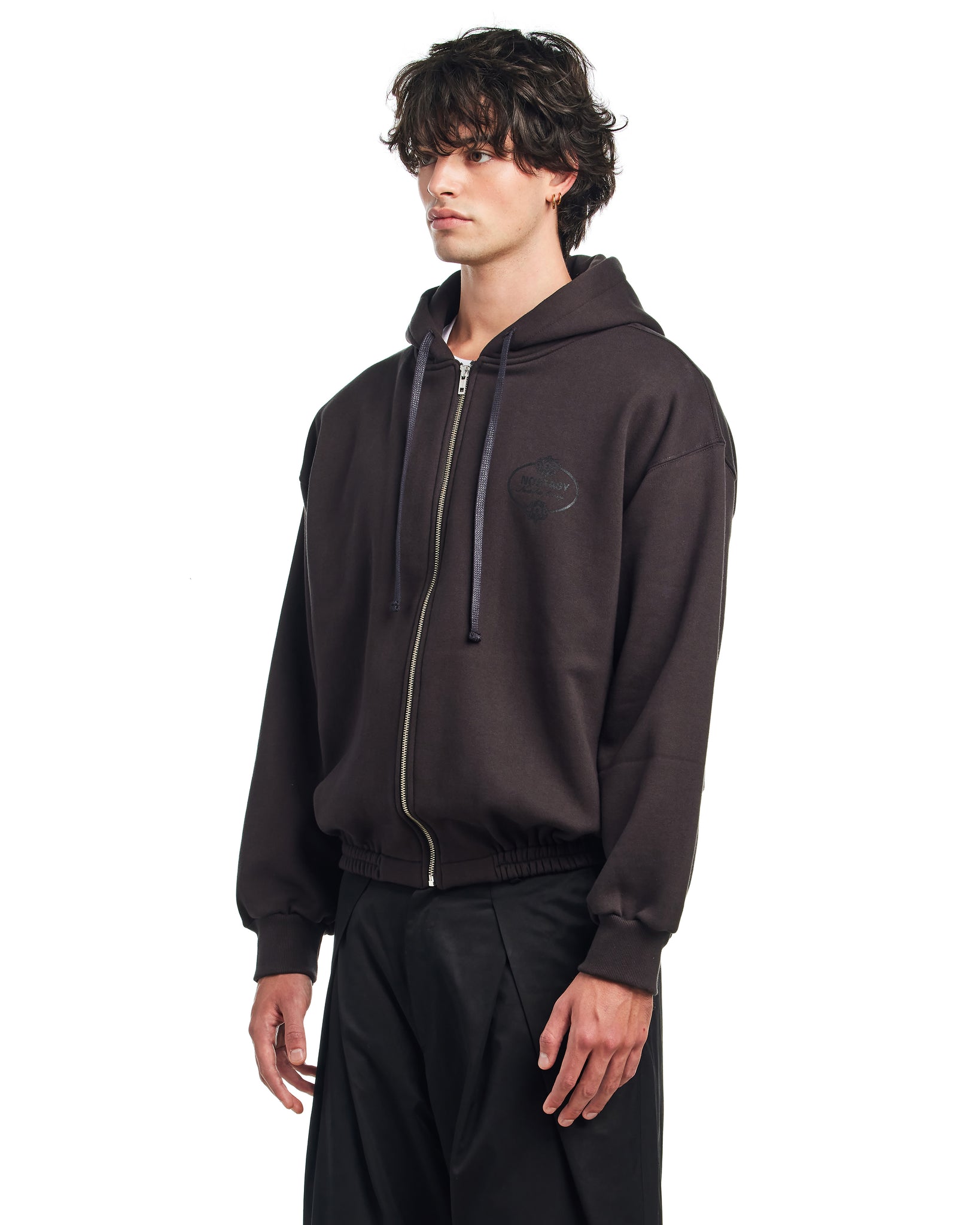 NOSTASY FLORAL HOODED ZIP UP