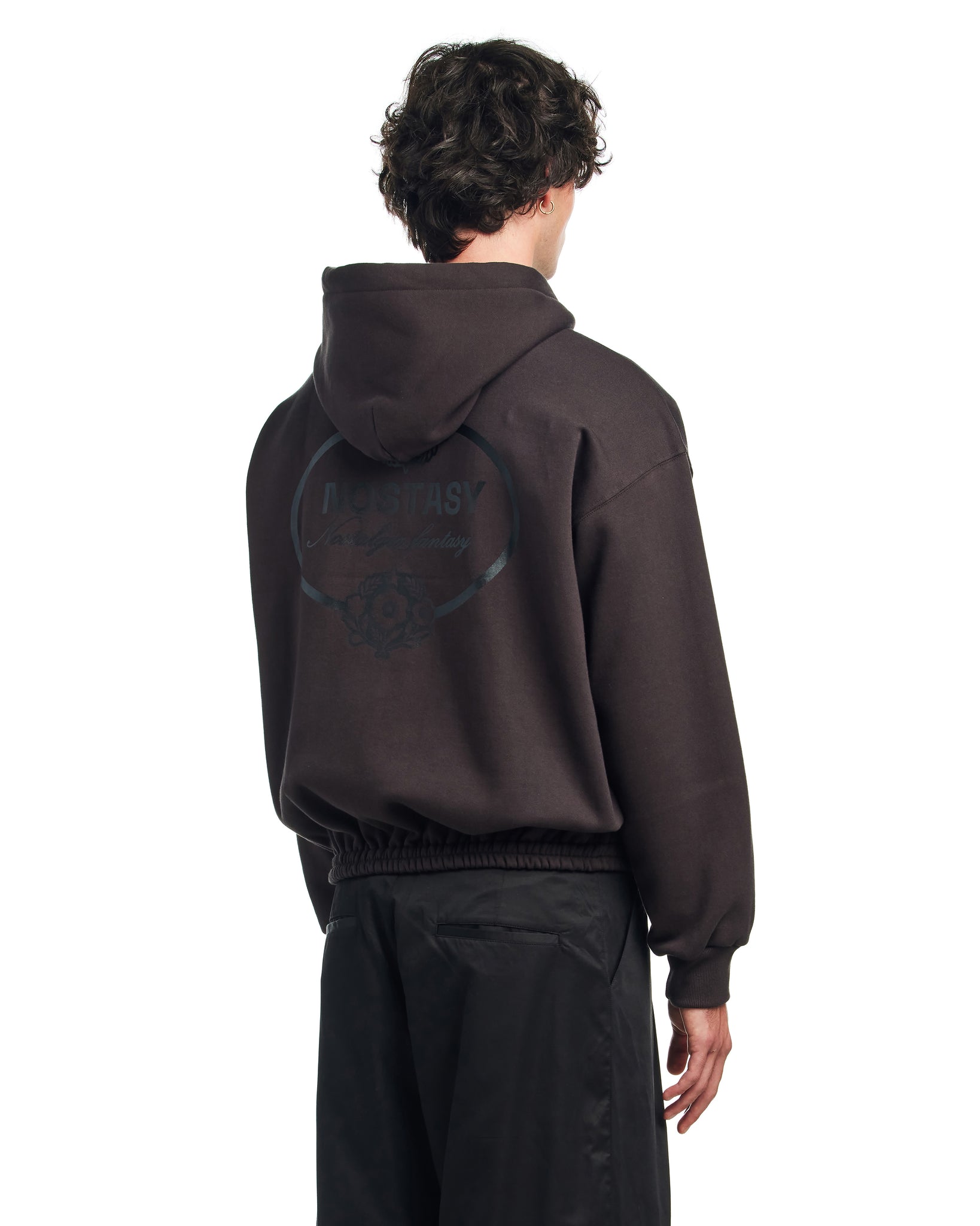 NOSTASY FLORAL HOODED ZIP UP