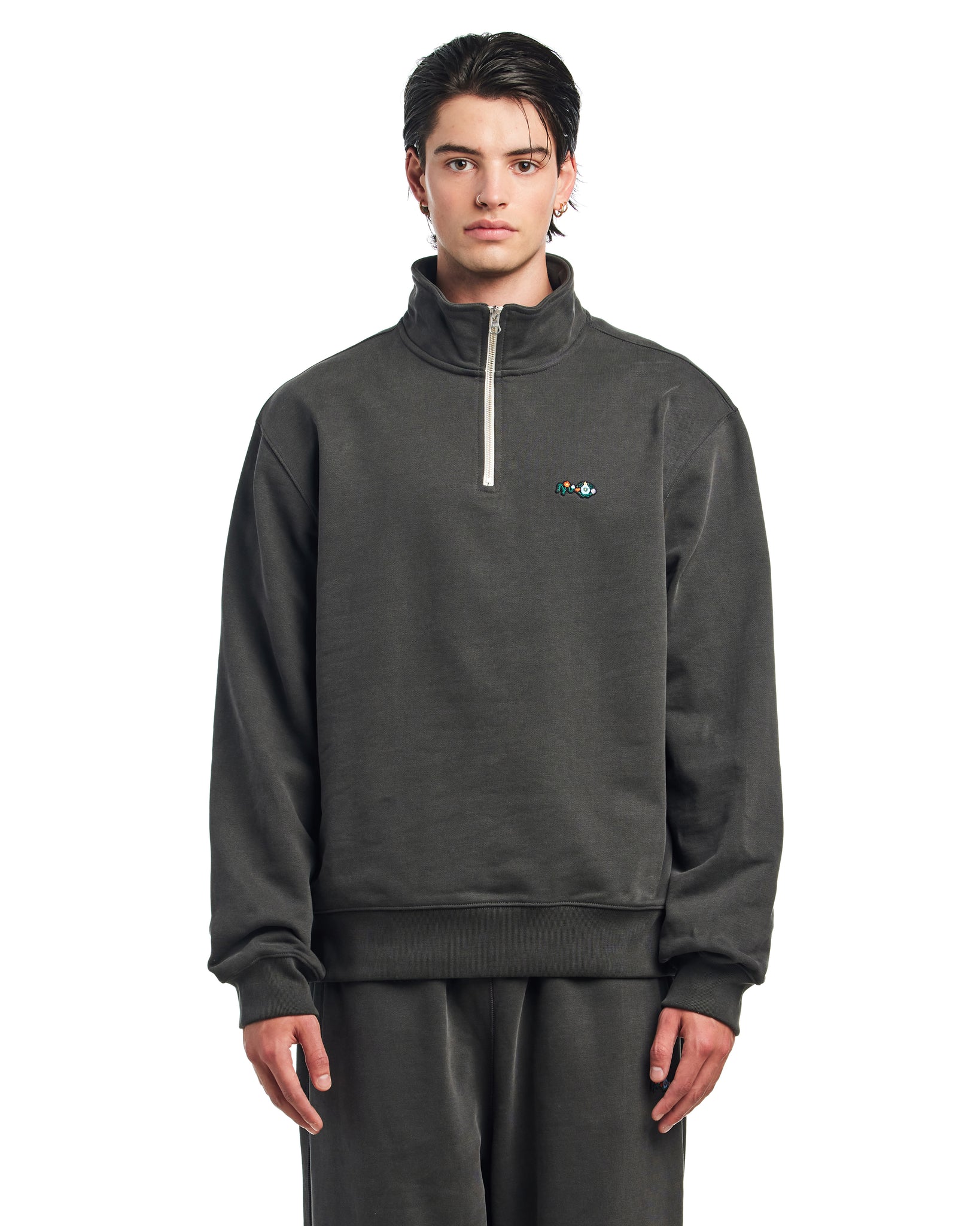 NOSTASY FLORAL ZIP PULLOVER