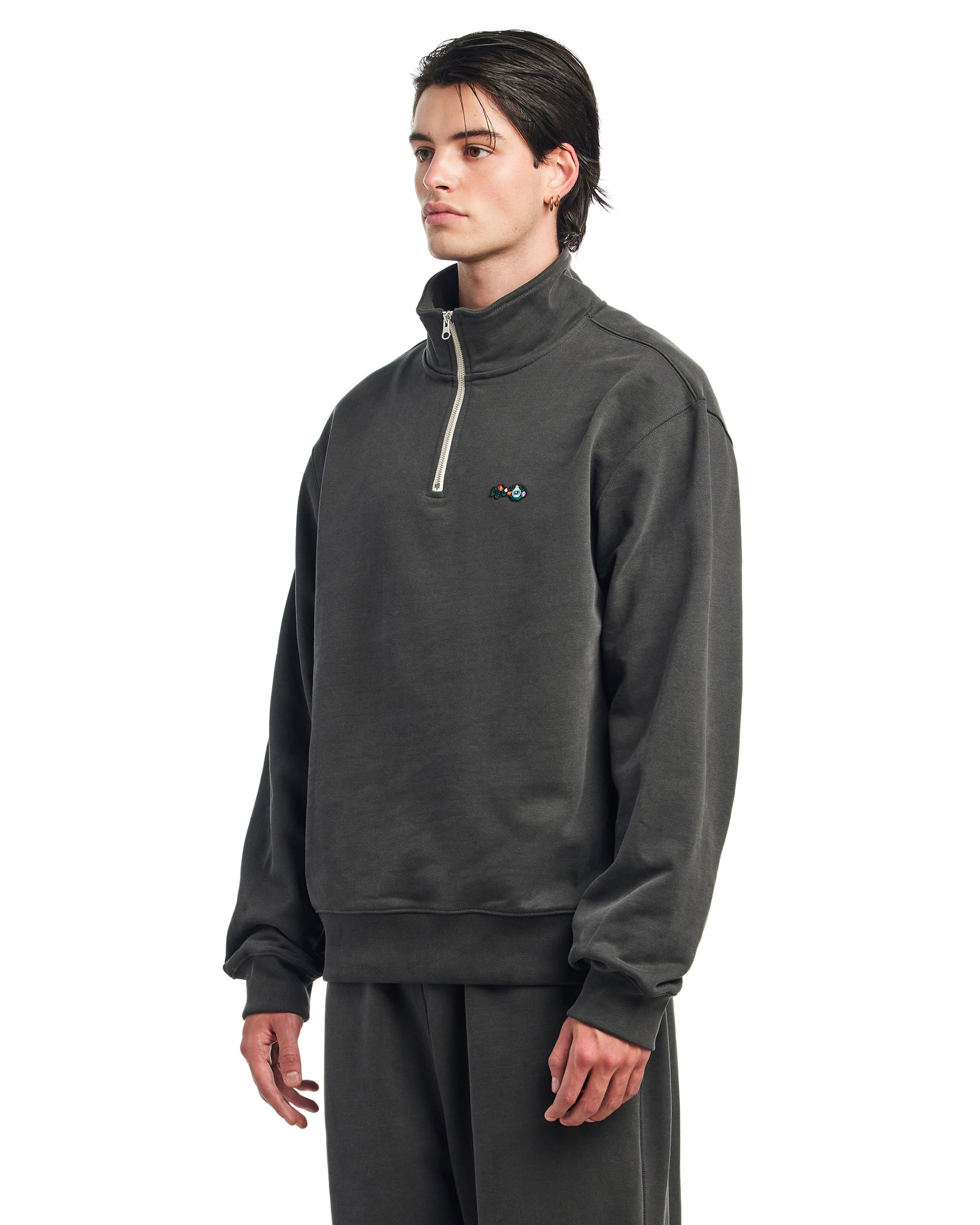 NOSTASY FLORAL ZIP PULLOVER