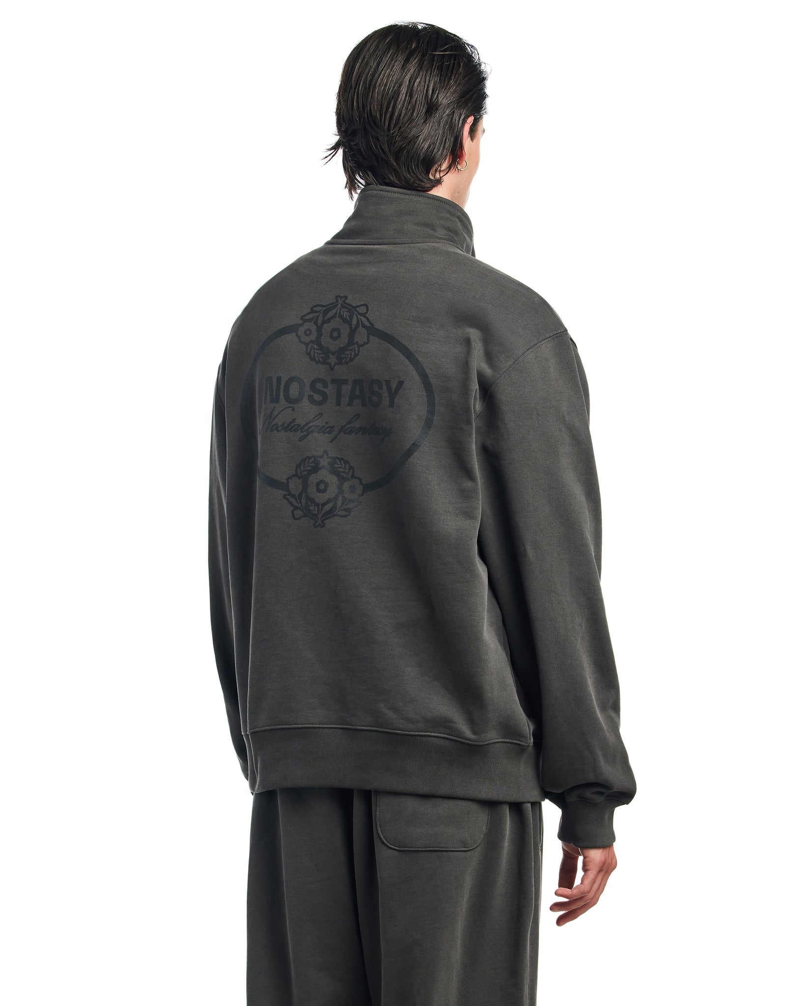 NOSTASY FLORAL ZIP PULLOVER