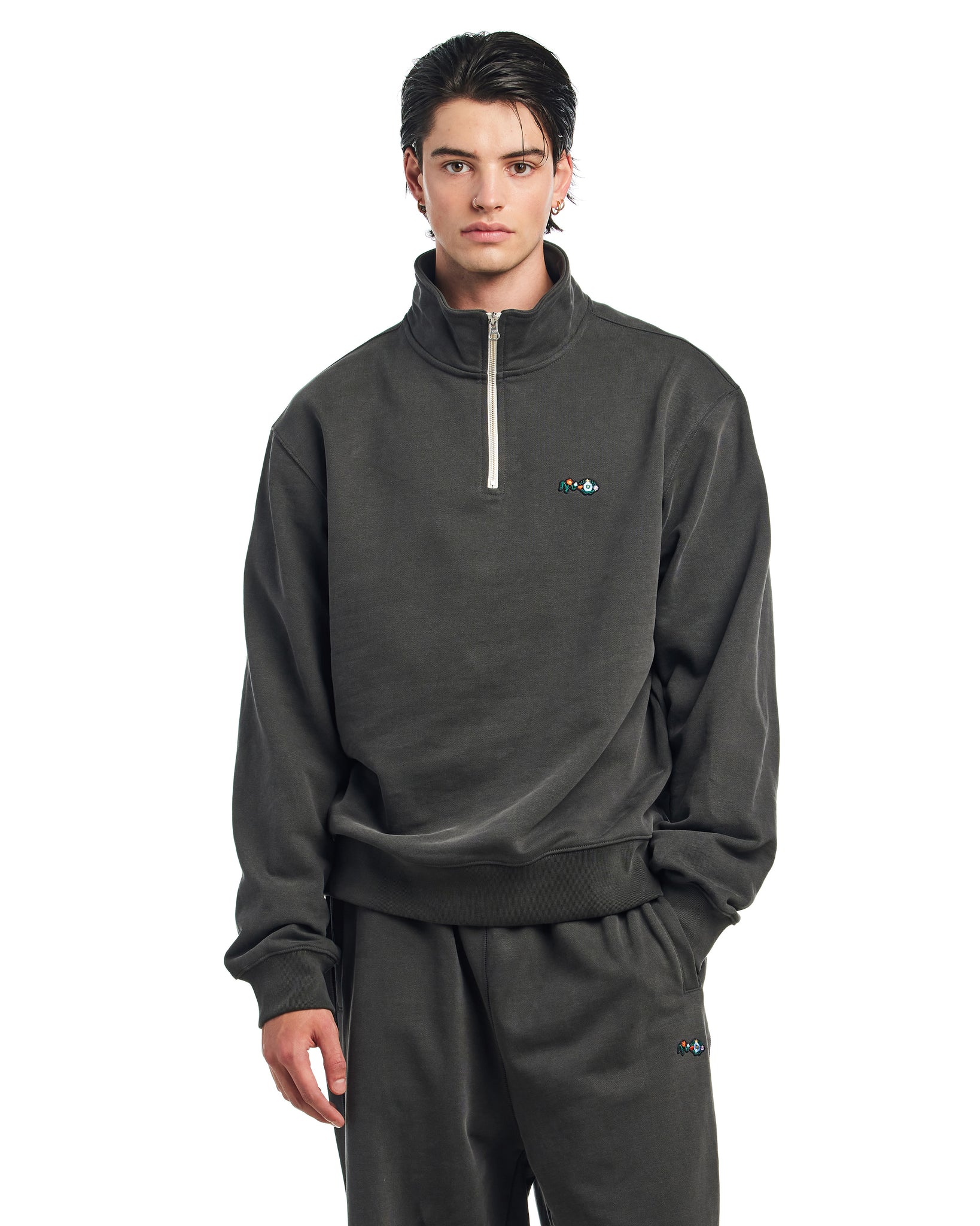 NOSTASY FLORAL ZIP PULLOVER