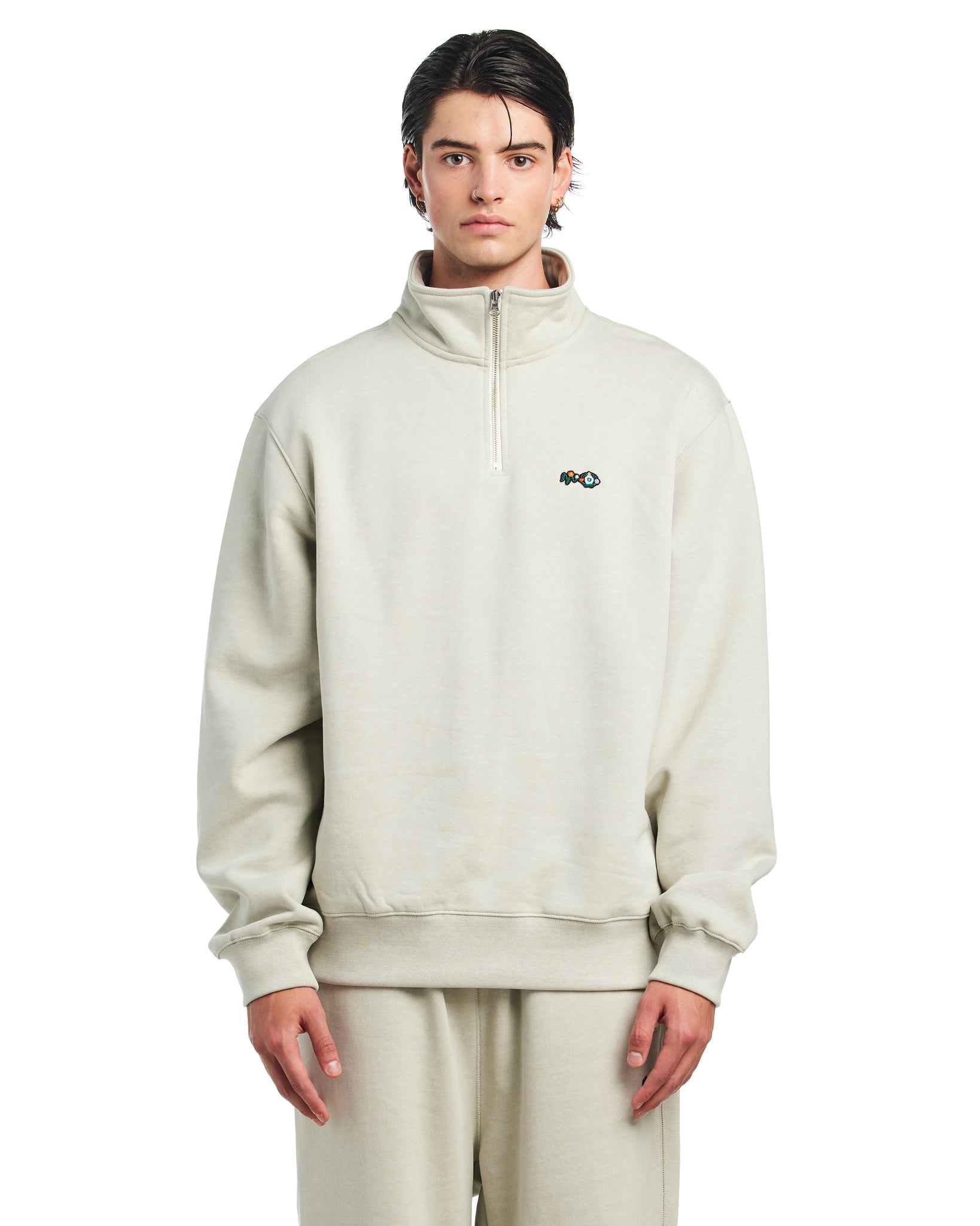 NOSTASY FLORAL ZIP PULLOVER