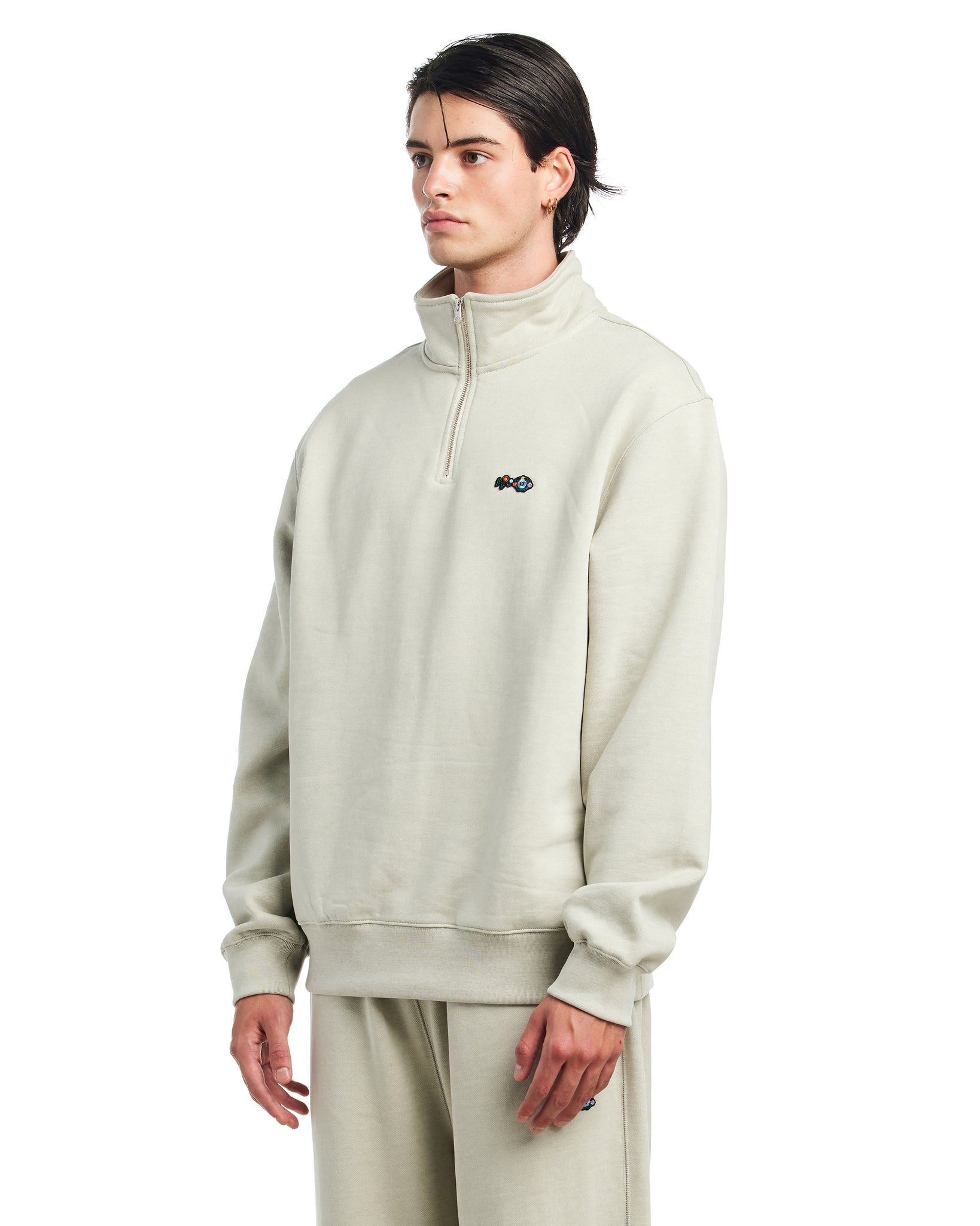 NOSTASY FLORAL ZIP PULLOVER