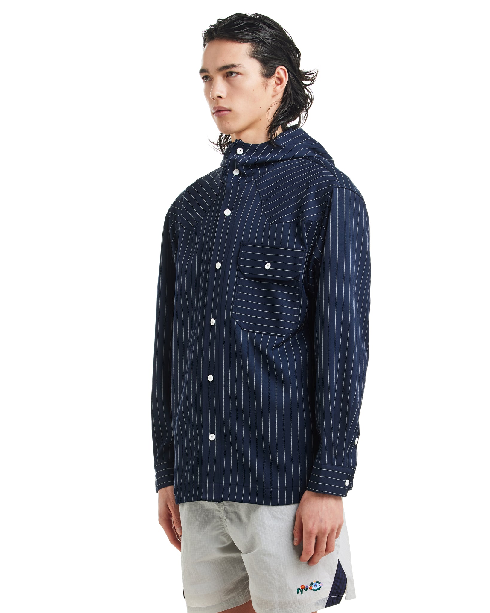 HOODED SHIRT JACKET