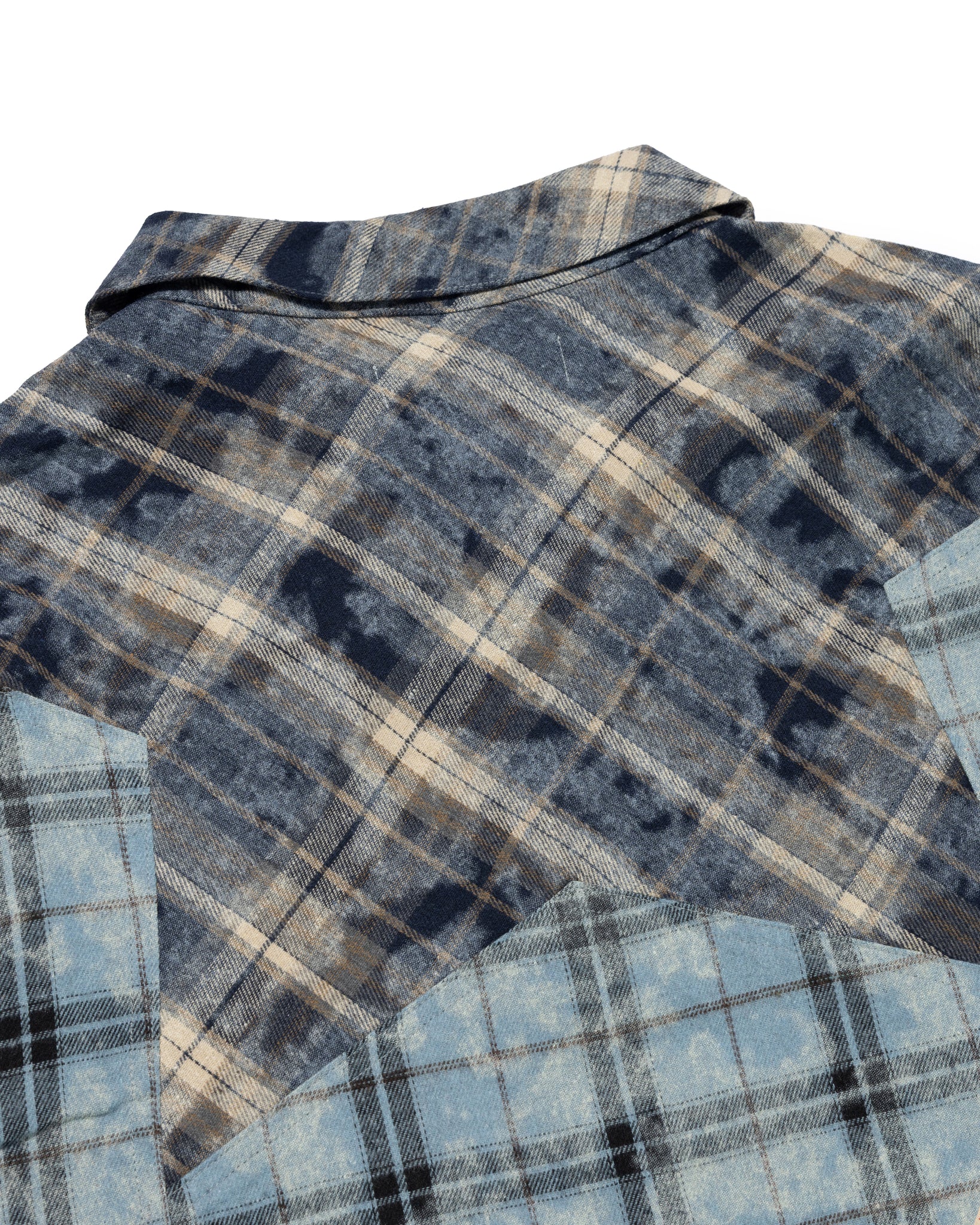 WASHED TARTAN TRUCKER SHIRT JACKET