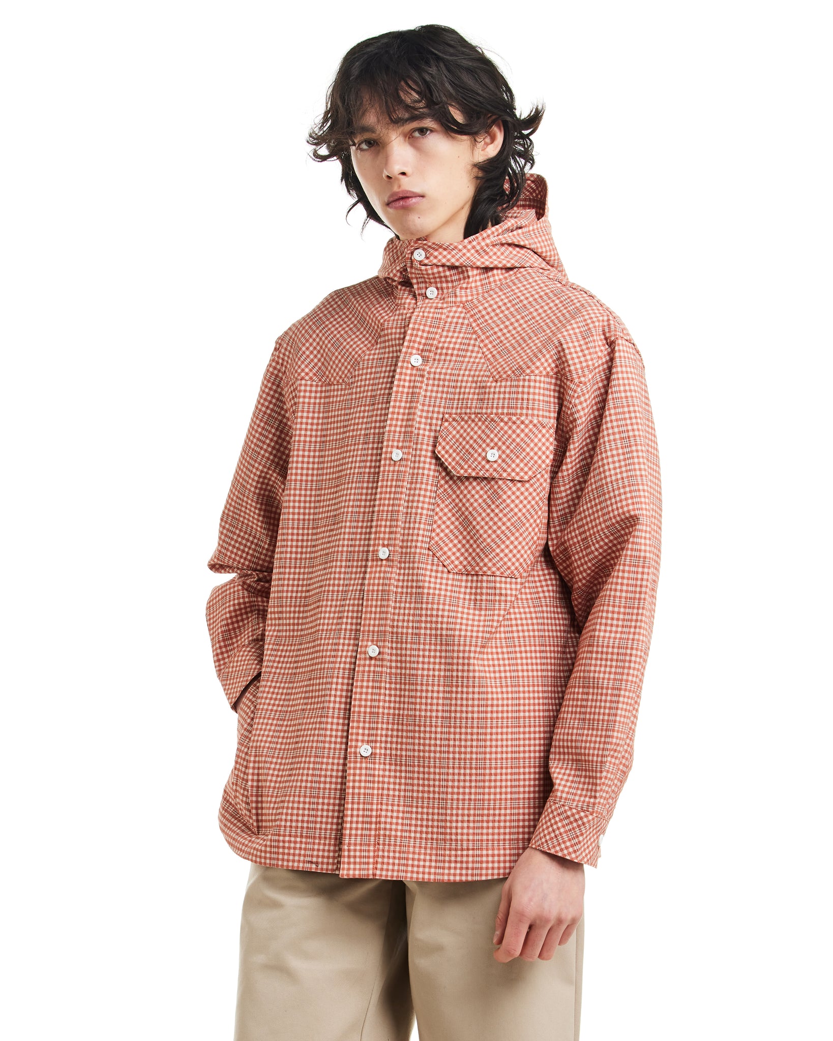 HOODED SHIRT JACKET