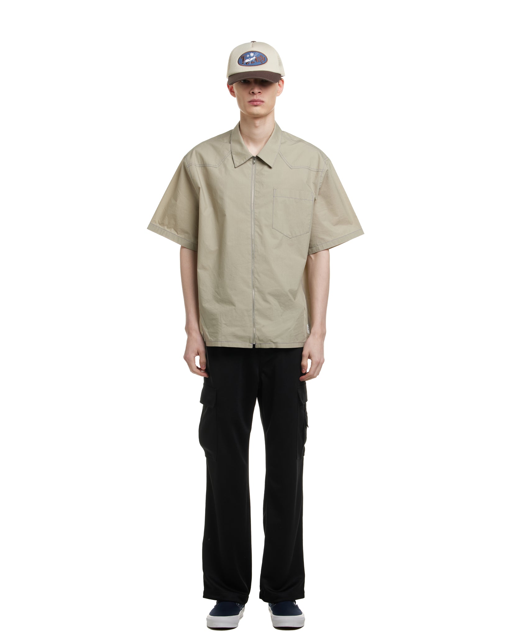 S/S ZIP-UP SHIRTS